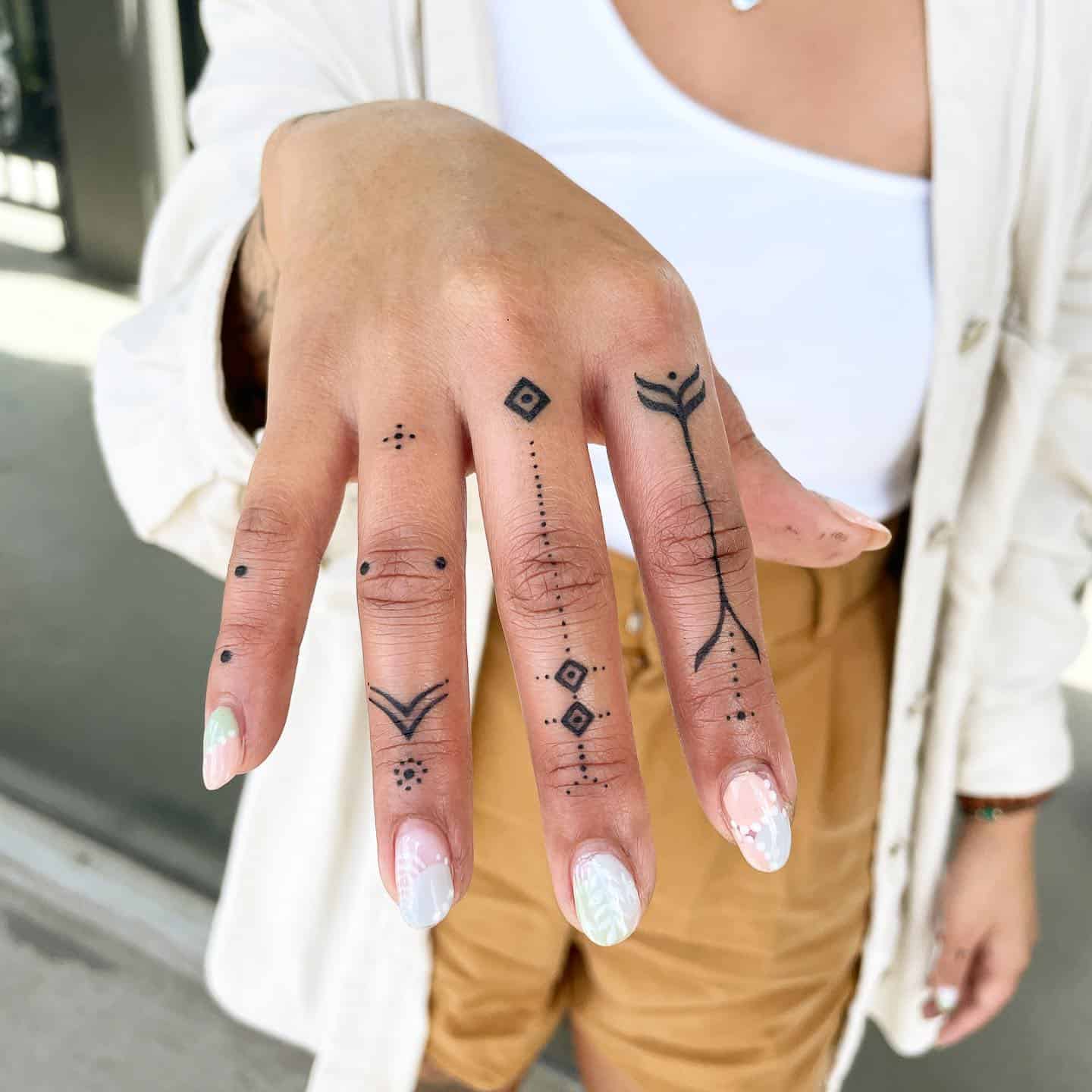 Finger Tattoo Ideas 14