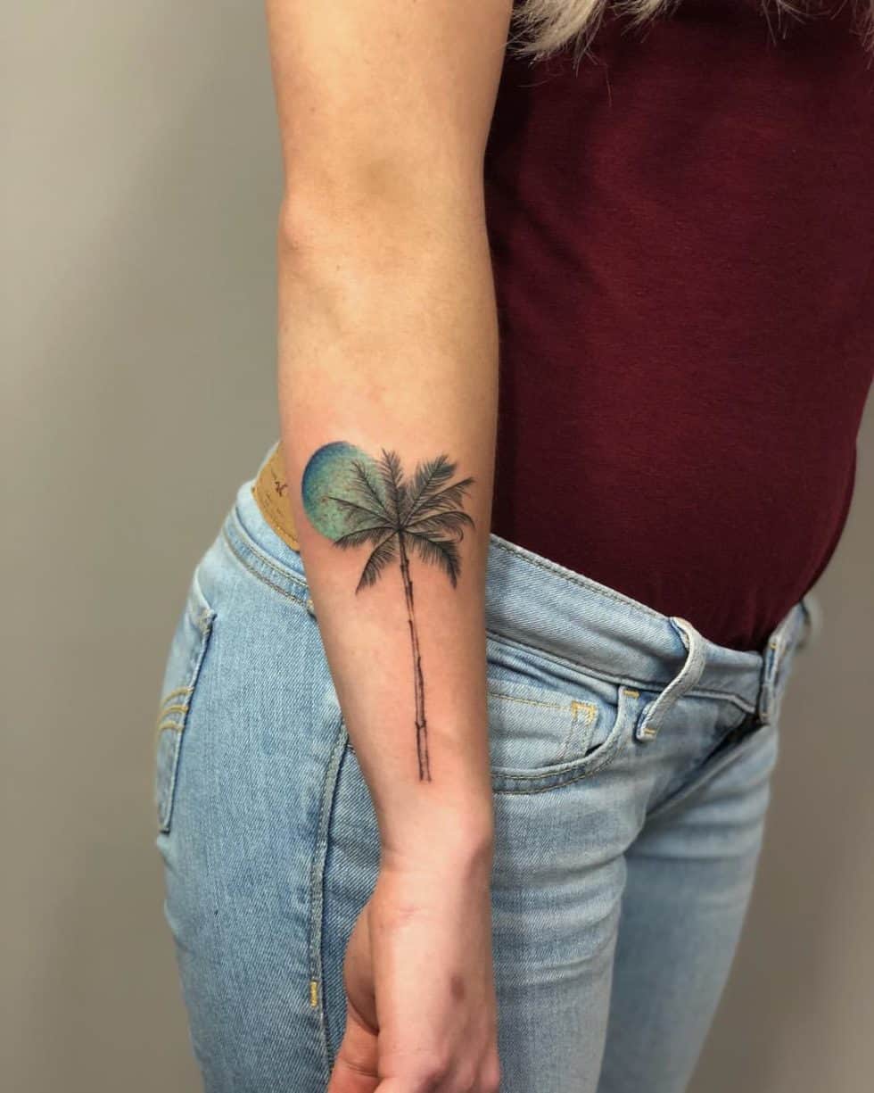 30 Awesome Palm Tree Tattoo Ideas for Men & Women in 2023