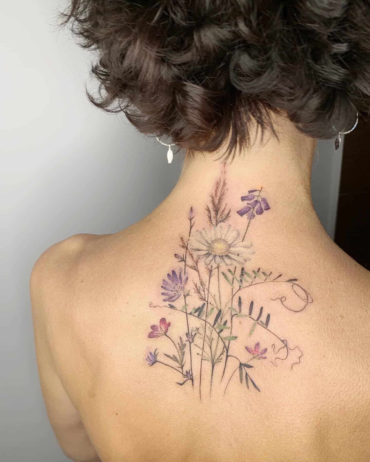 Chrysanthemum Tattoo Ideas 56