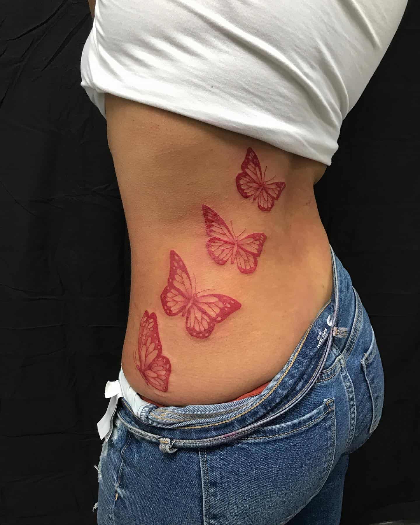 Red Butterfly Tattoo Ideas 17