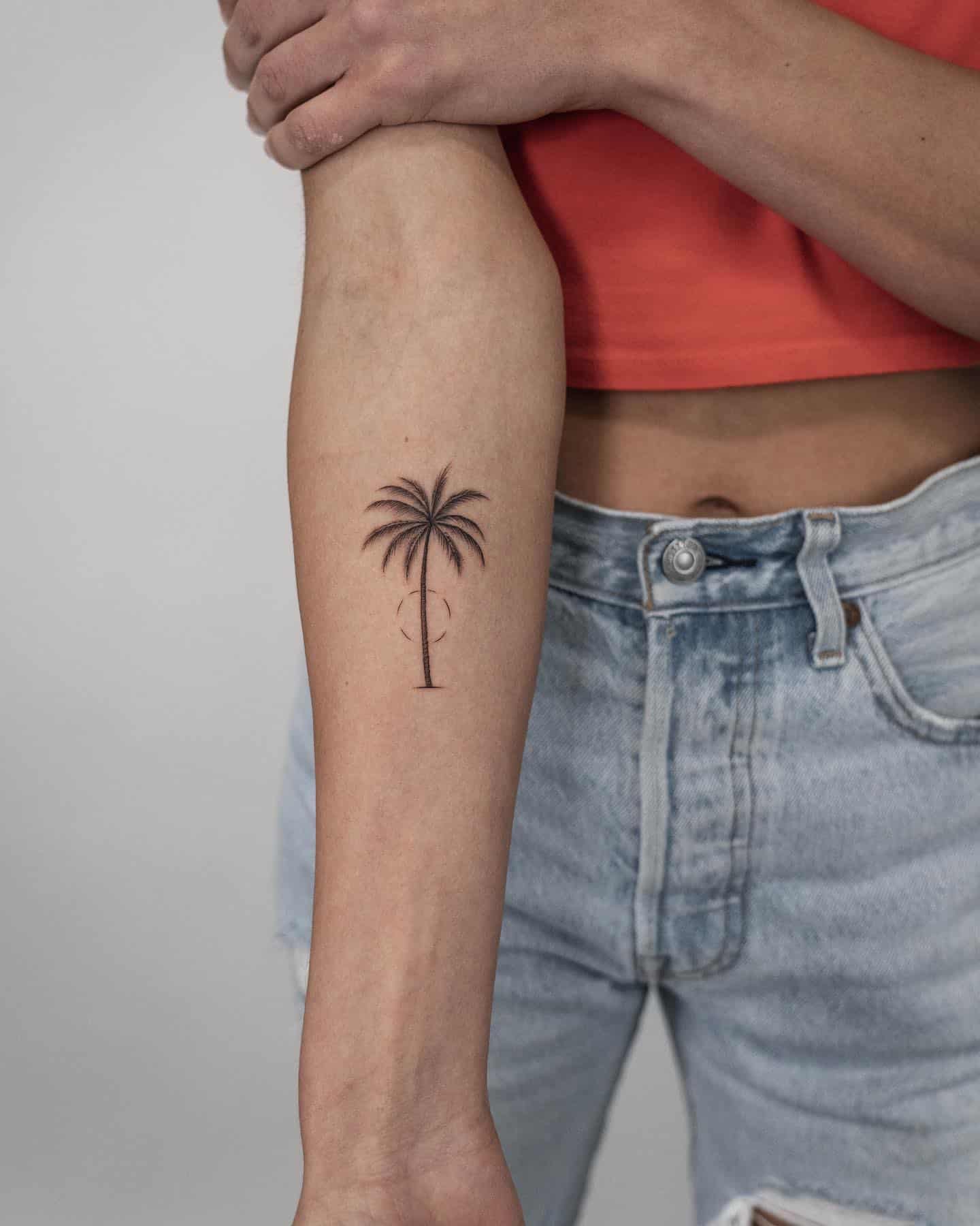 Palm Tree Tattoo - Etsy Australia