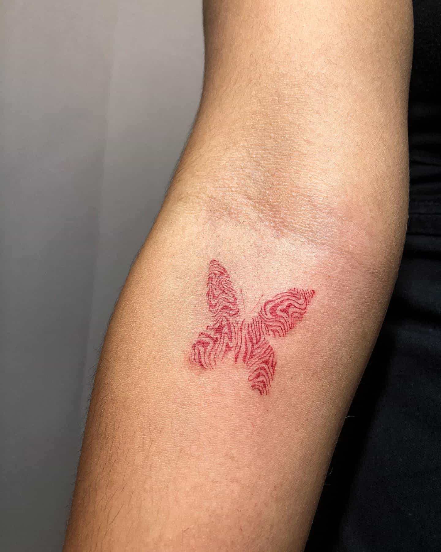 Red Butterfly Tattoo Ideas 37