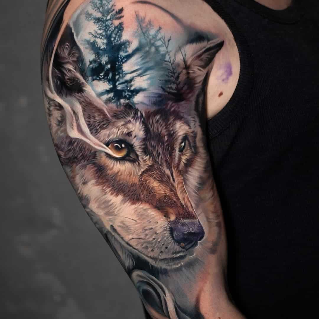 Wolf Tattoo Ideas 32