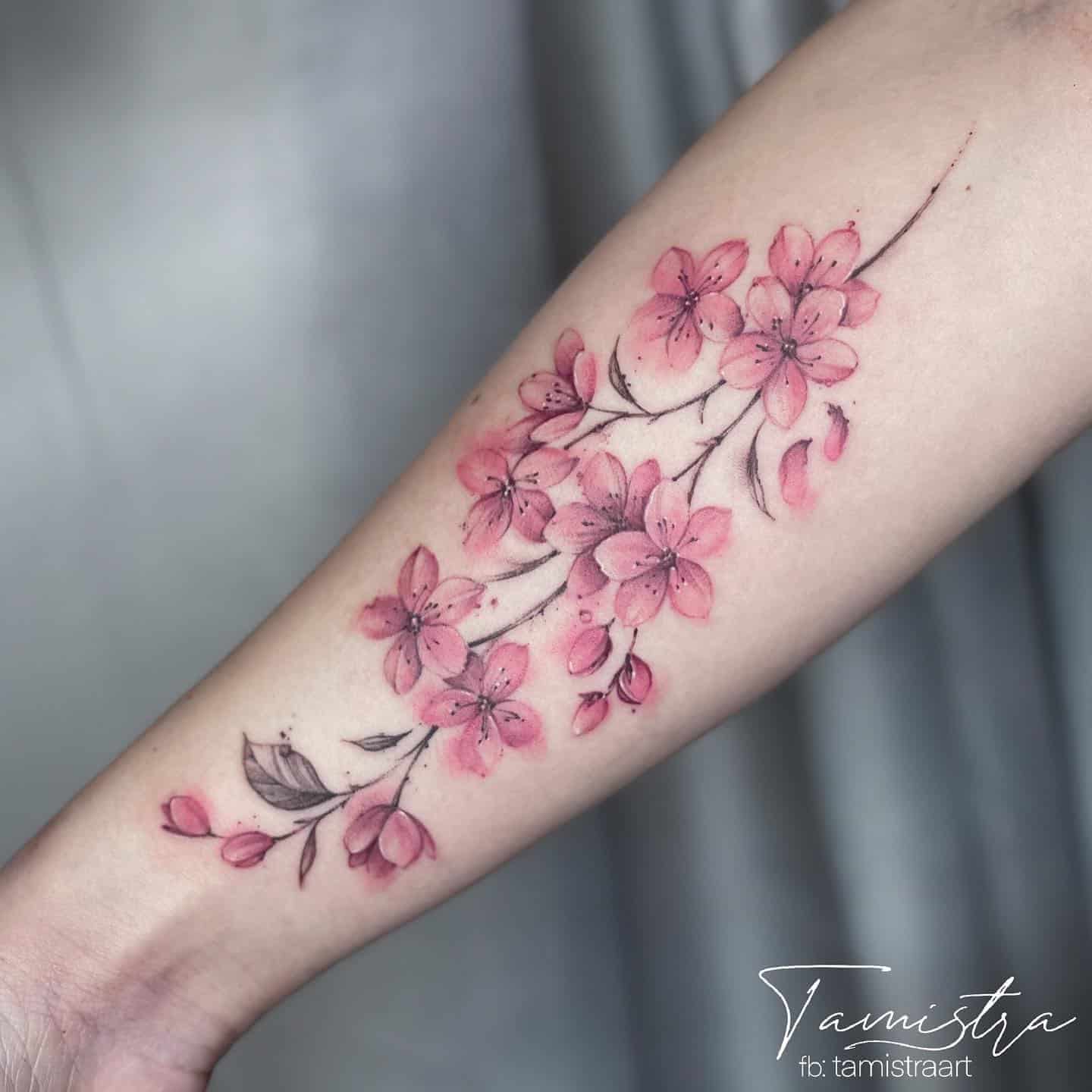 Cherry Blossom Tattoo Ideas 15