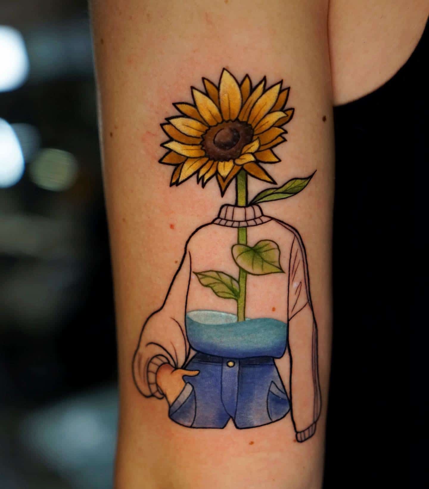 Sunflower Tattoo Meaning and Design Ideas  TatRing