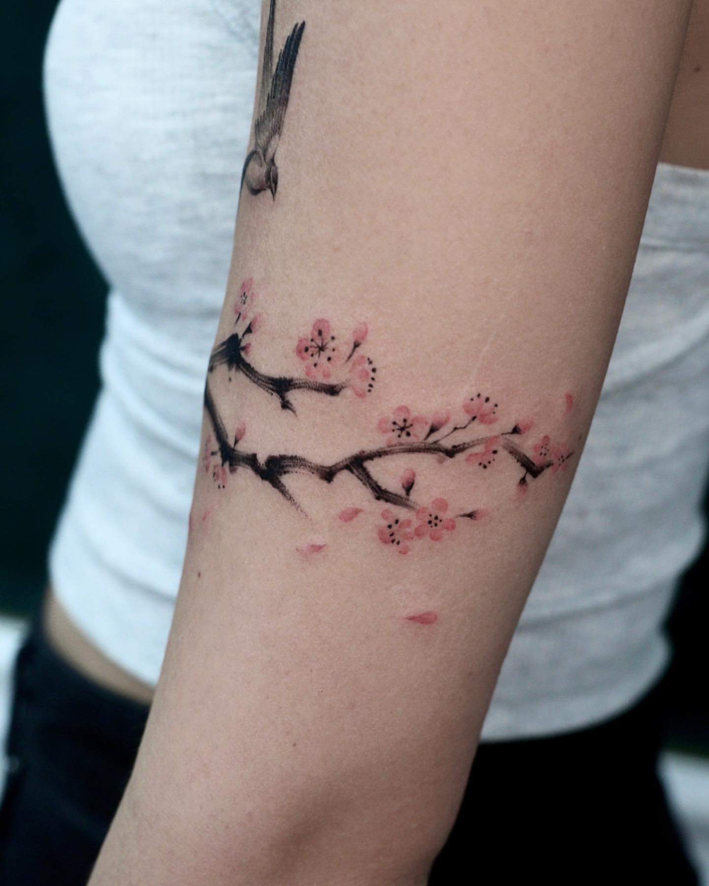 Cherry Blossom Tattoo Ideas 18