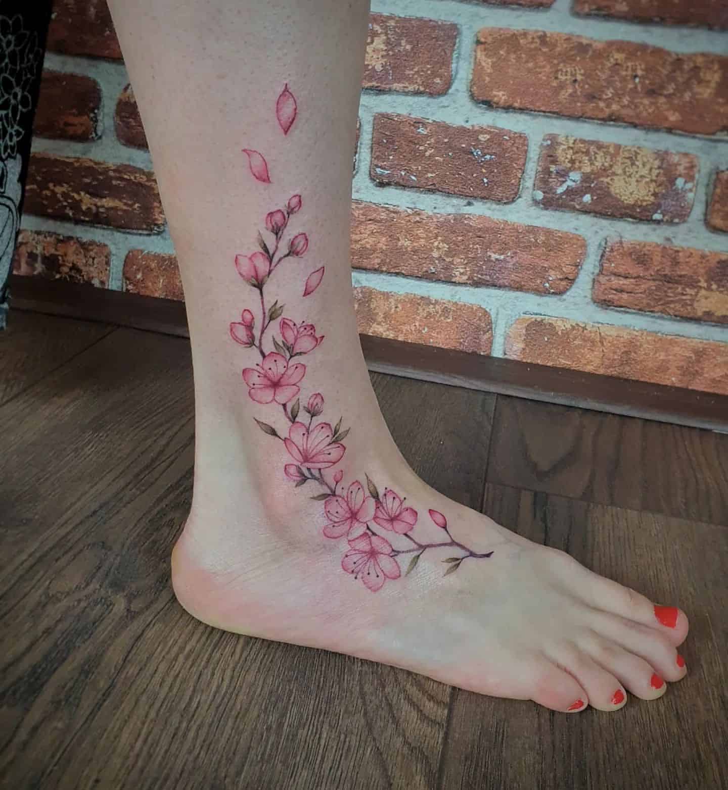 Cherry Blossom Tattoo Ideas 19