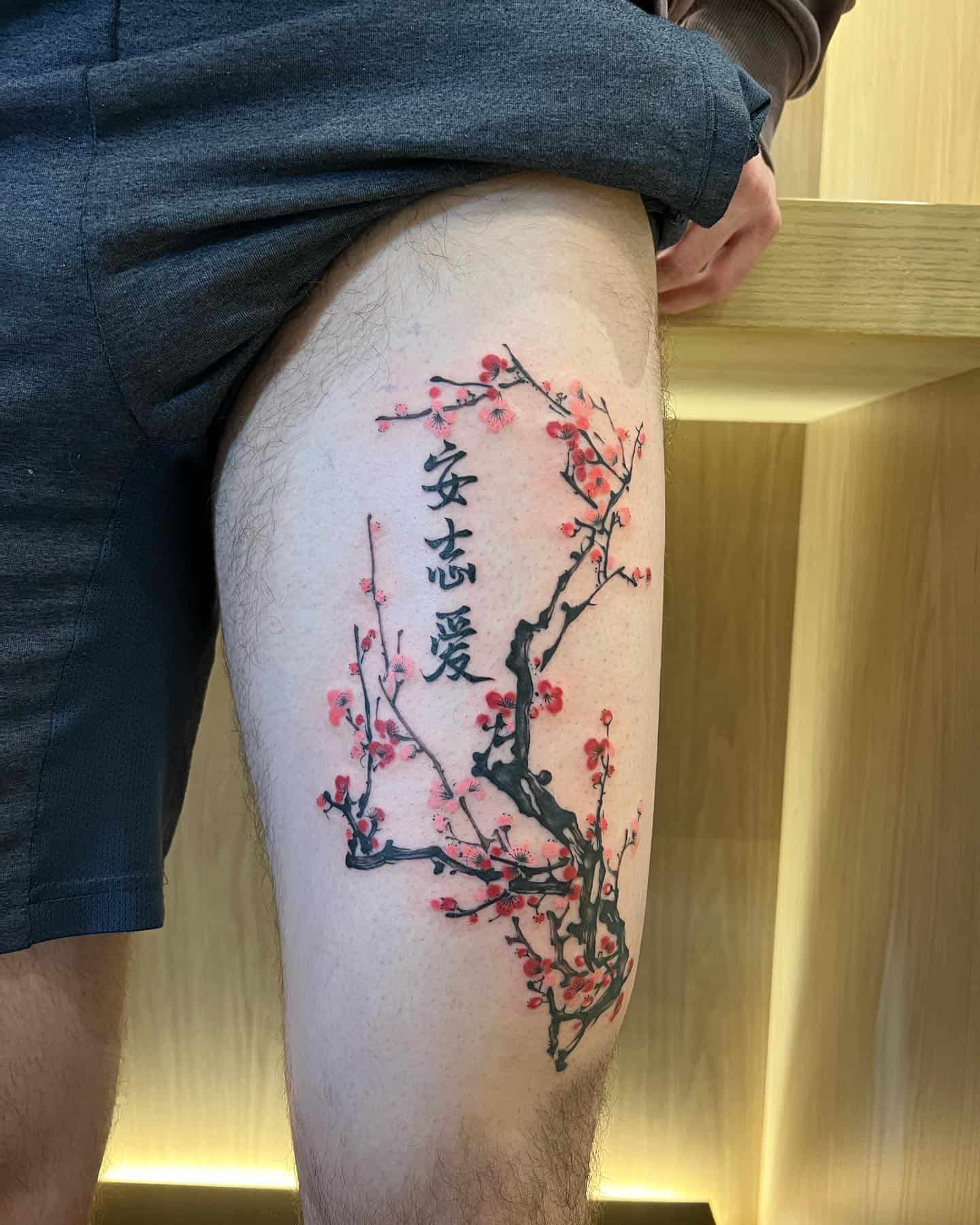 Cherry Blossom Tattoo Ideas 27