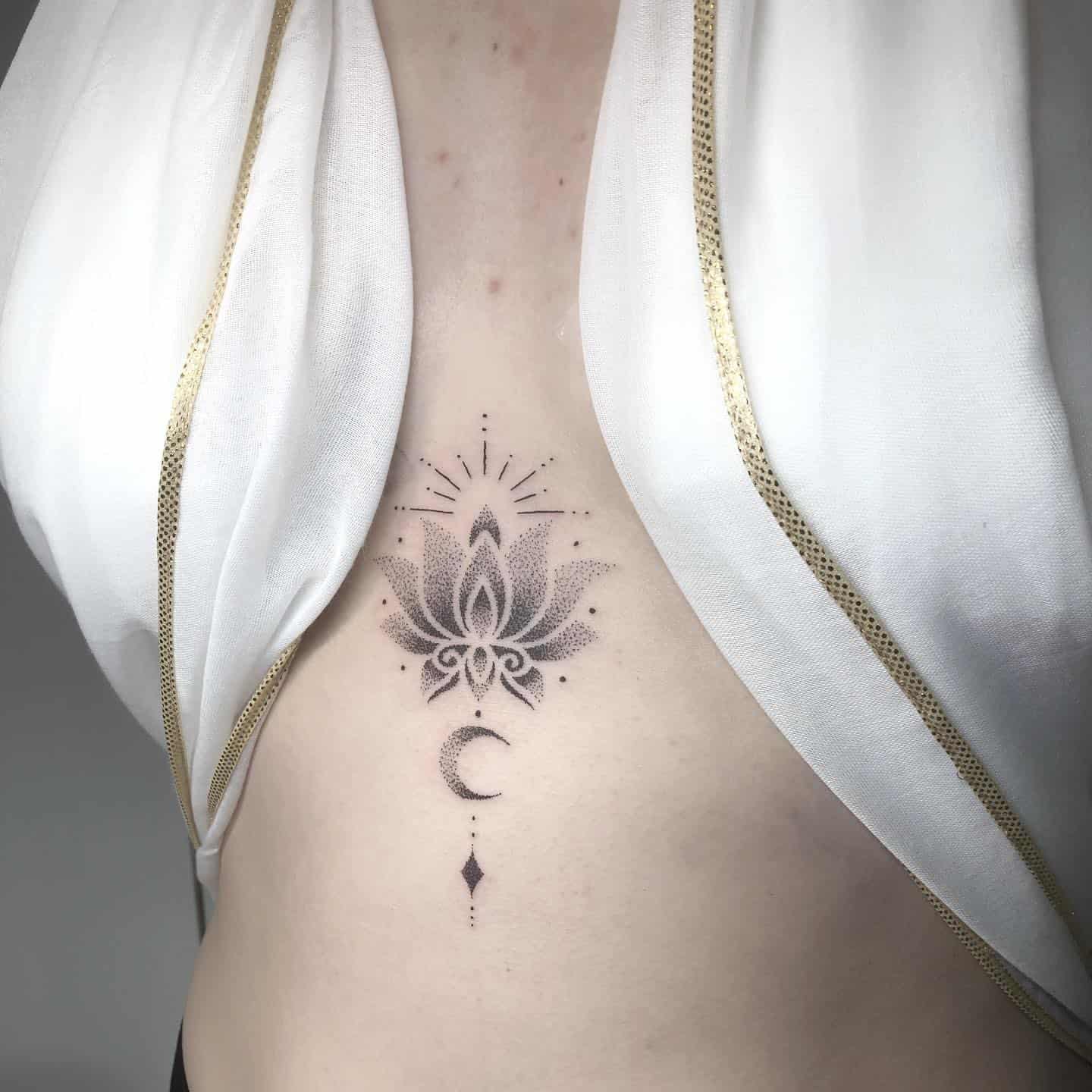 Traditional Lotus Flower Tattoo On Man Right Hand By Todd Noble