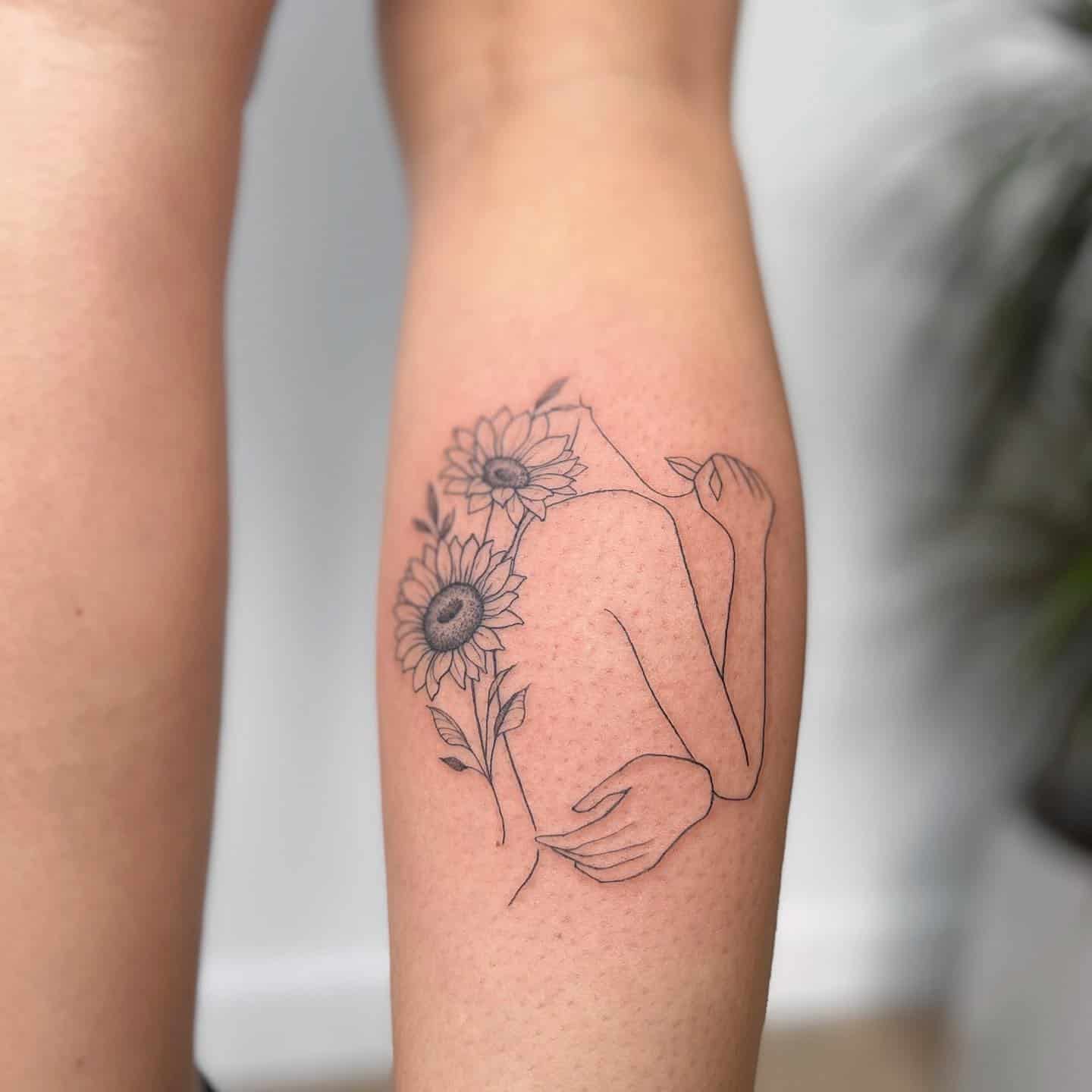 Sunflower Tattoo Ideas 19