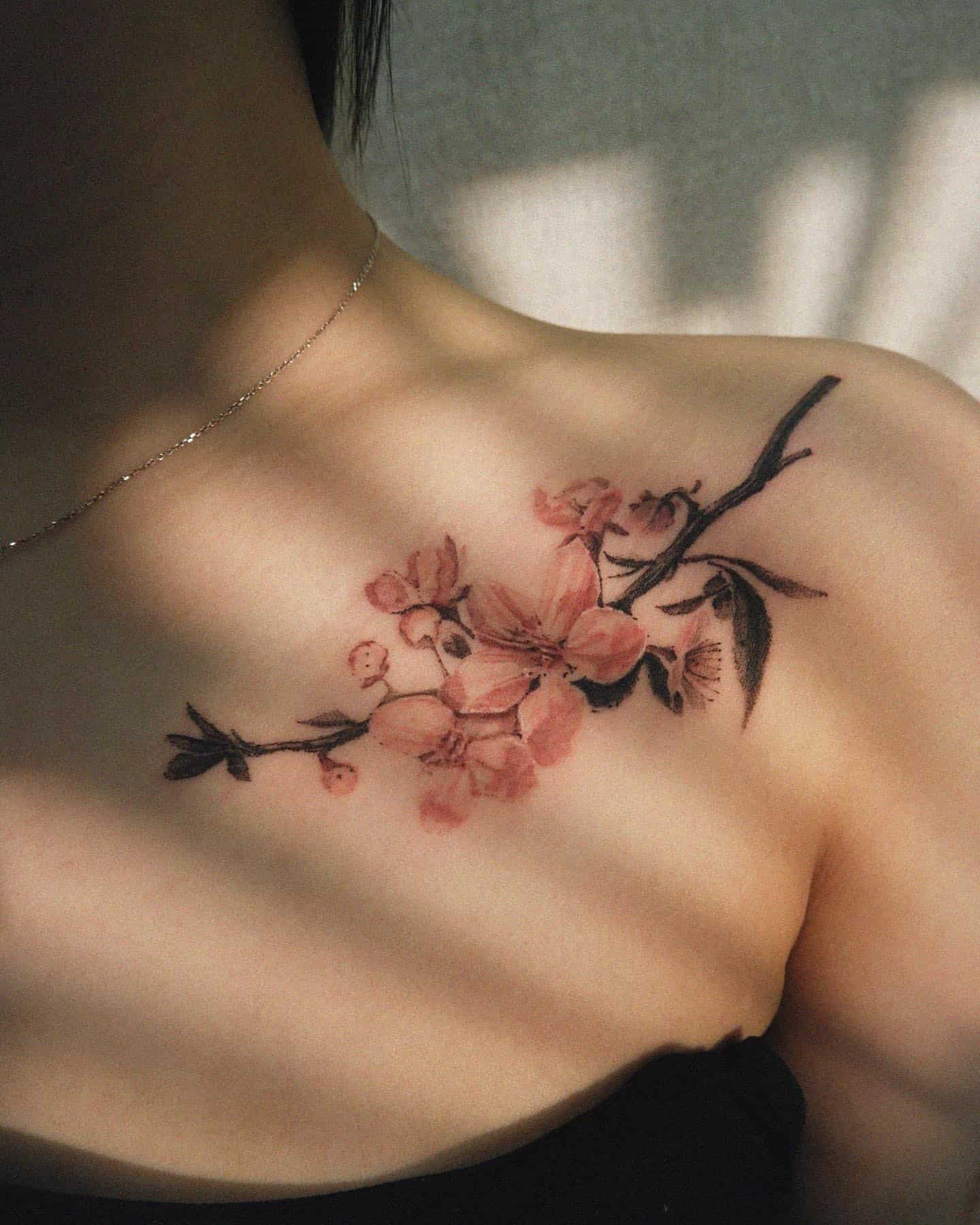 Cherry Blossom Tattoo Ideas 28
