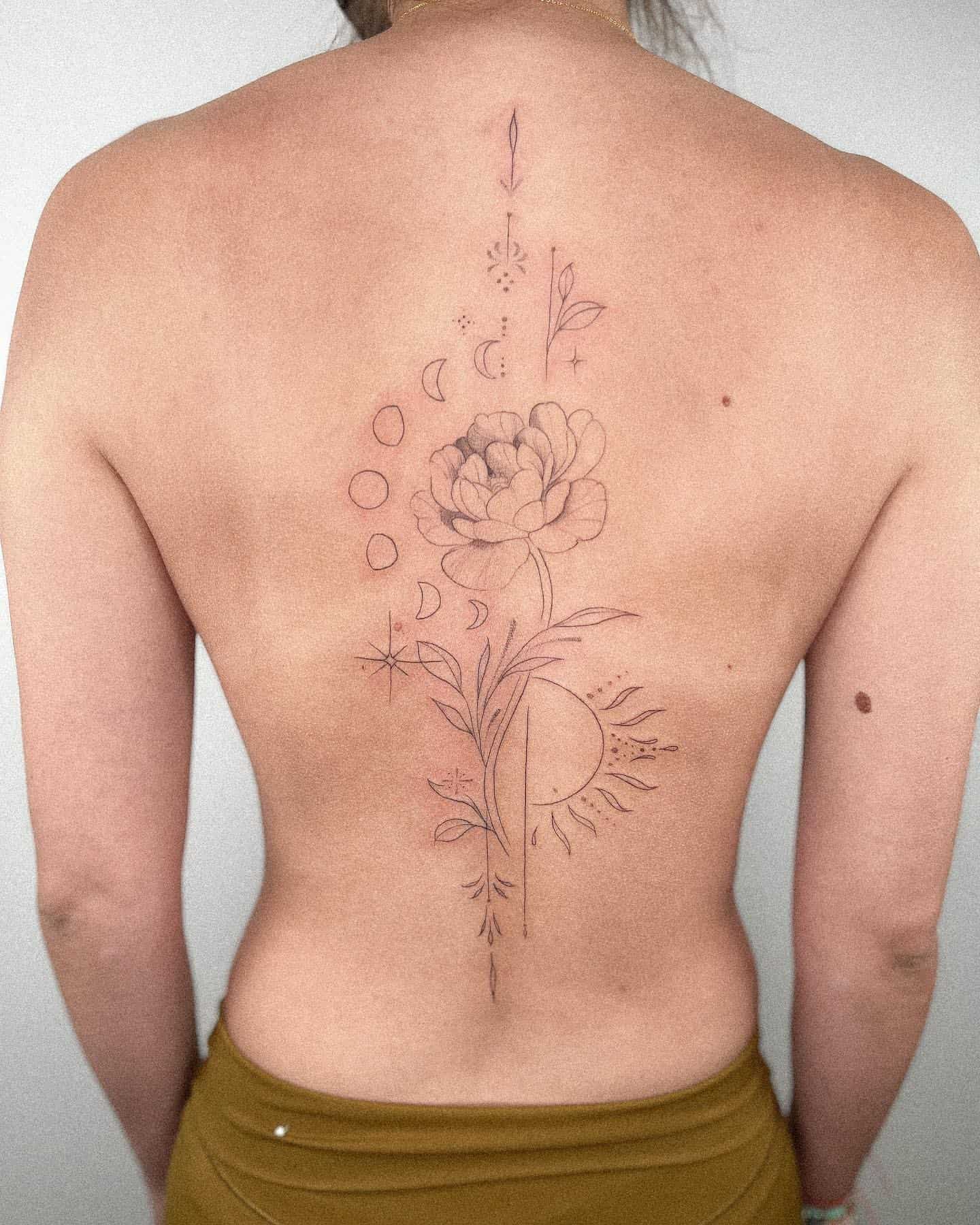 Tattoolanka - Minimalist Spine Tattoo Design with custom... | Facebook