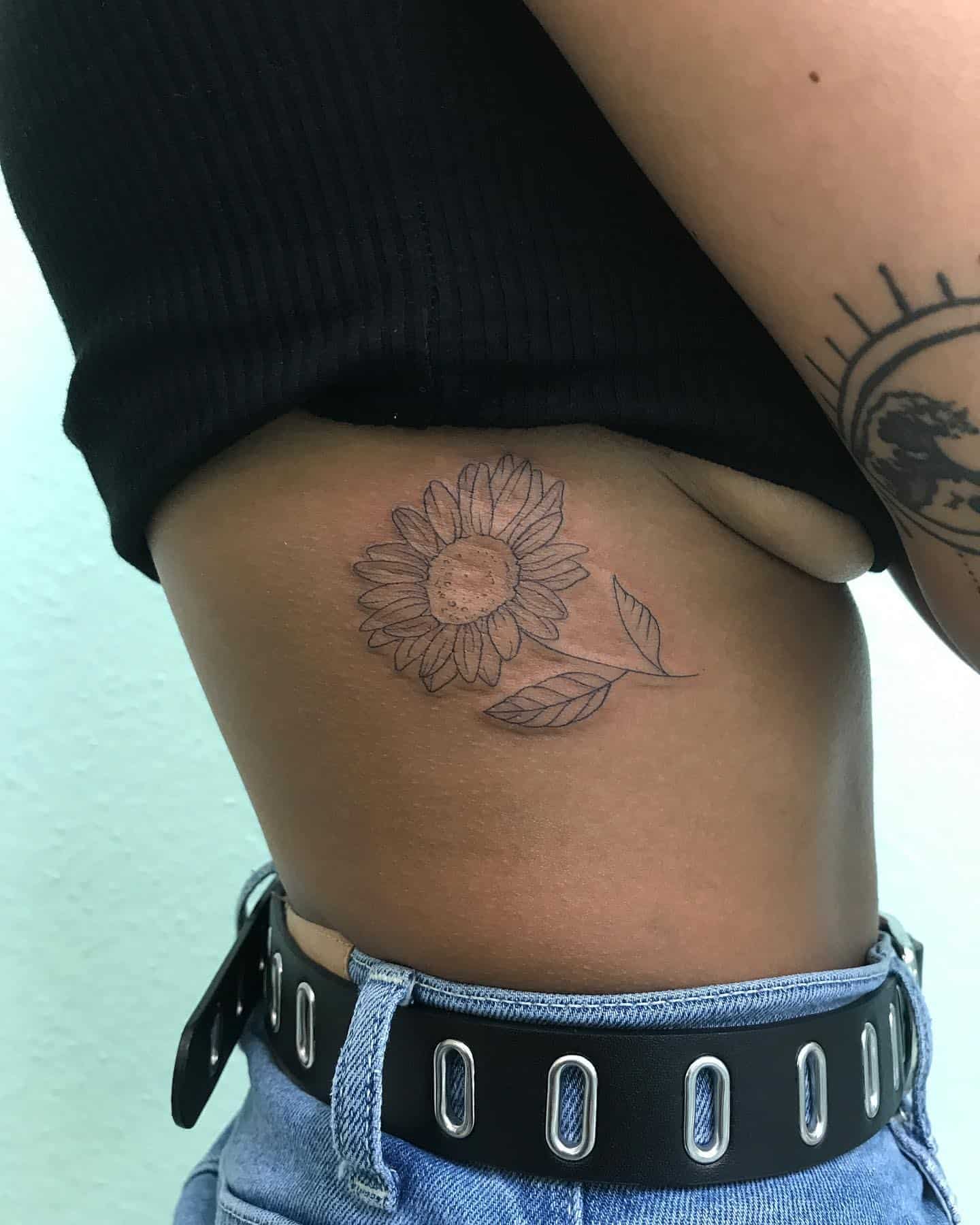 Sunflower Tattoo Ideas 31