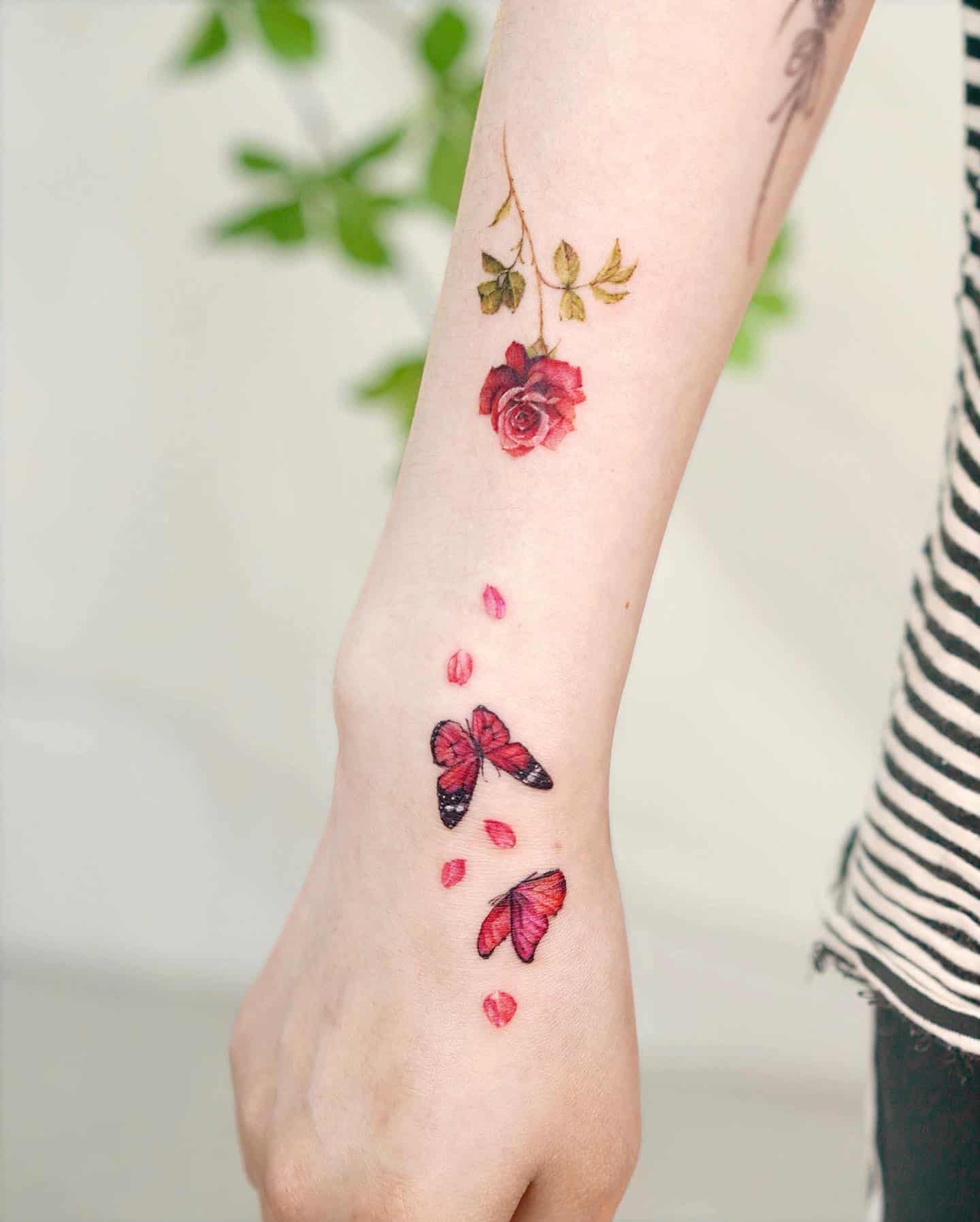 Red Butterfly Tattoo Ideas 5