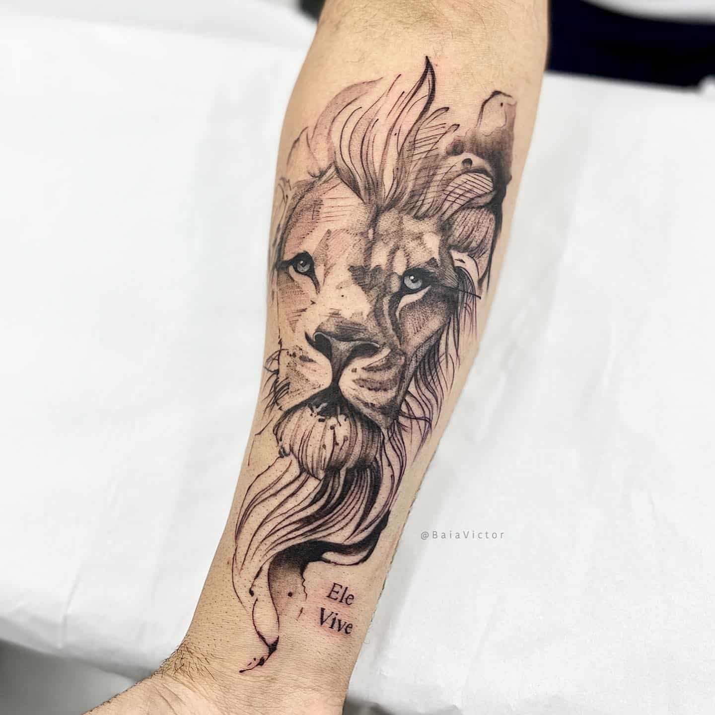 dentalemu431 lion tattoo for women