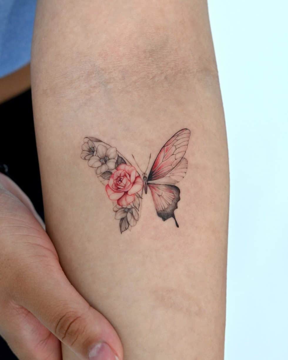 40 Beautiful Red Butterfly Tattoo Ideas for Men & Women in 2023