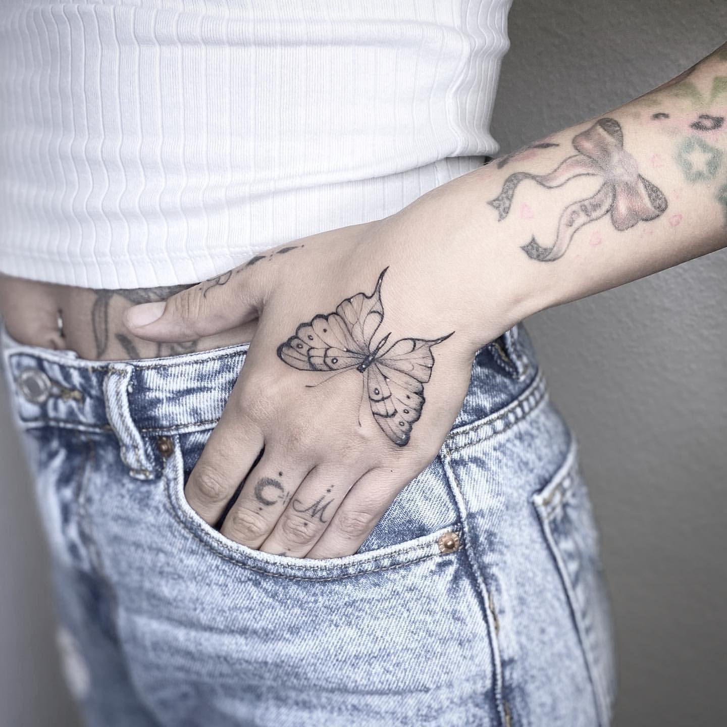 Butterfly Hand Tattoo Ideas 11