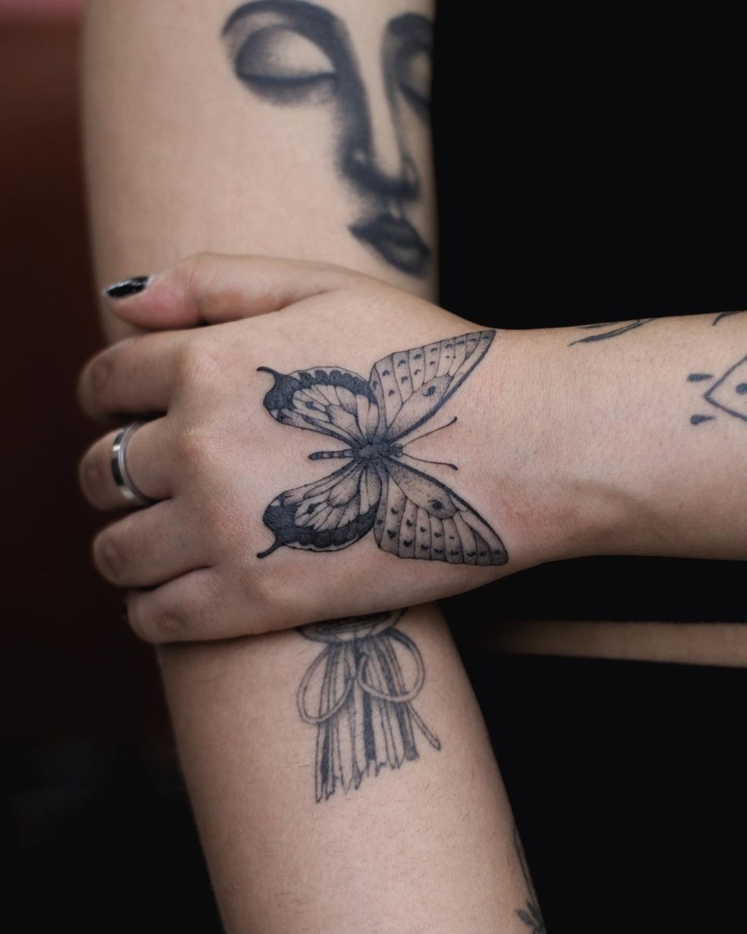 Butterfly Hand Tattoo Ideas 24