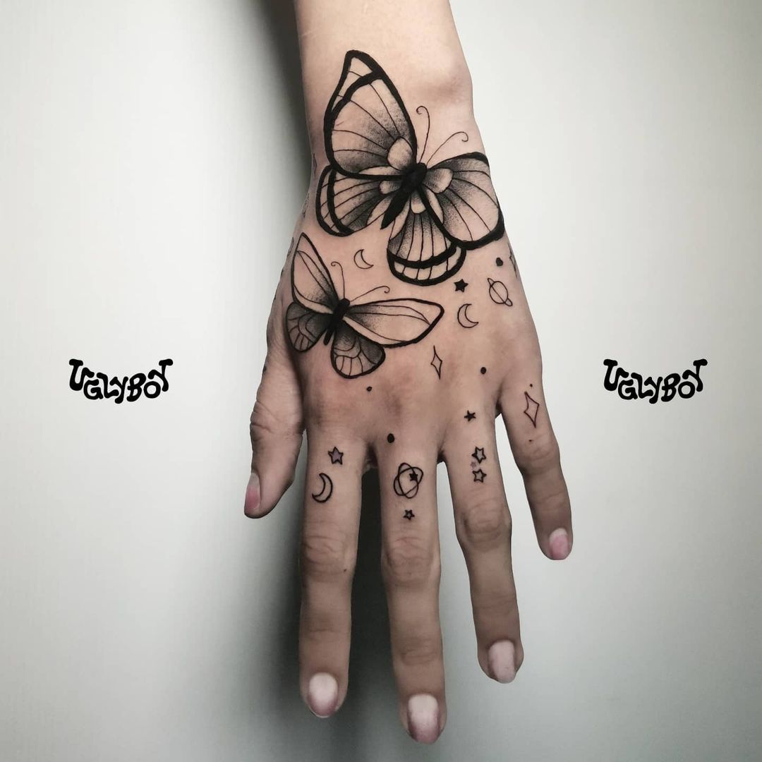 Butterfly Hand Tattoo Ideas 30