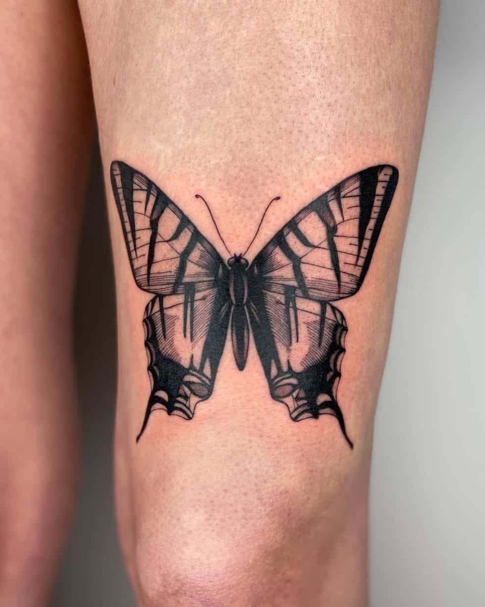 30 Awesome Butterfly Thigh Tattoo Ideas for Men & Women in 2023