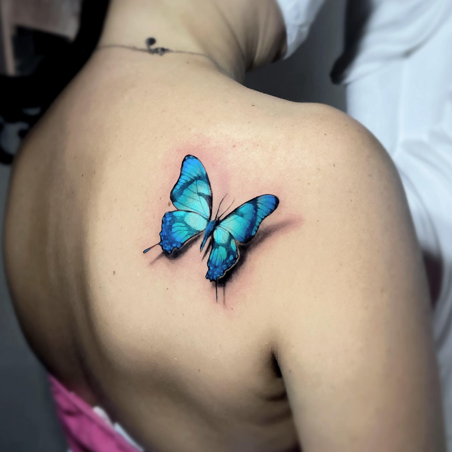 Blue Butterfly Tattoo Ideas 11
