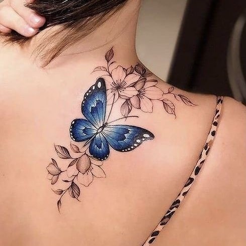 30 Awesome Blue Butterfly Tattoo Ideas for 2023