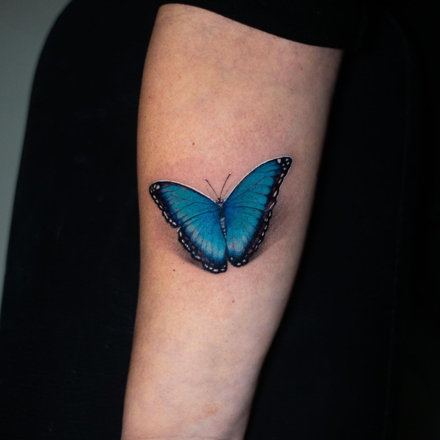 Blue Butterfly Tattoo Ideas 2
