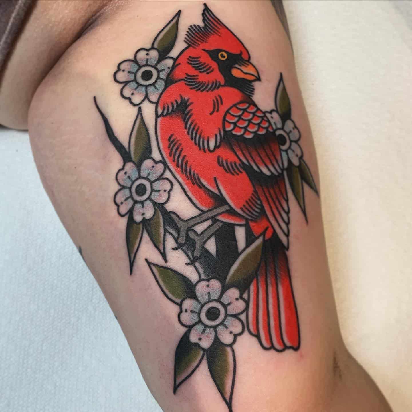 Cardinal Tattoo Ideas 7