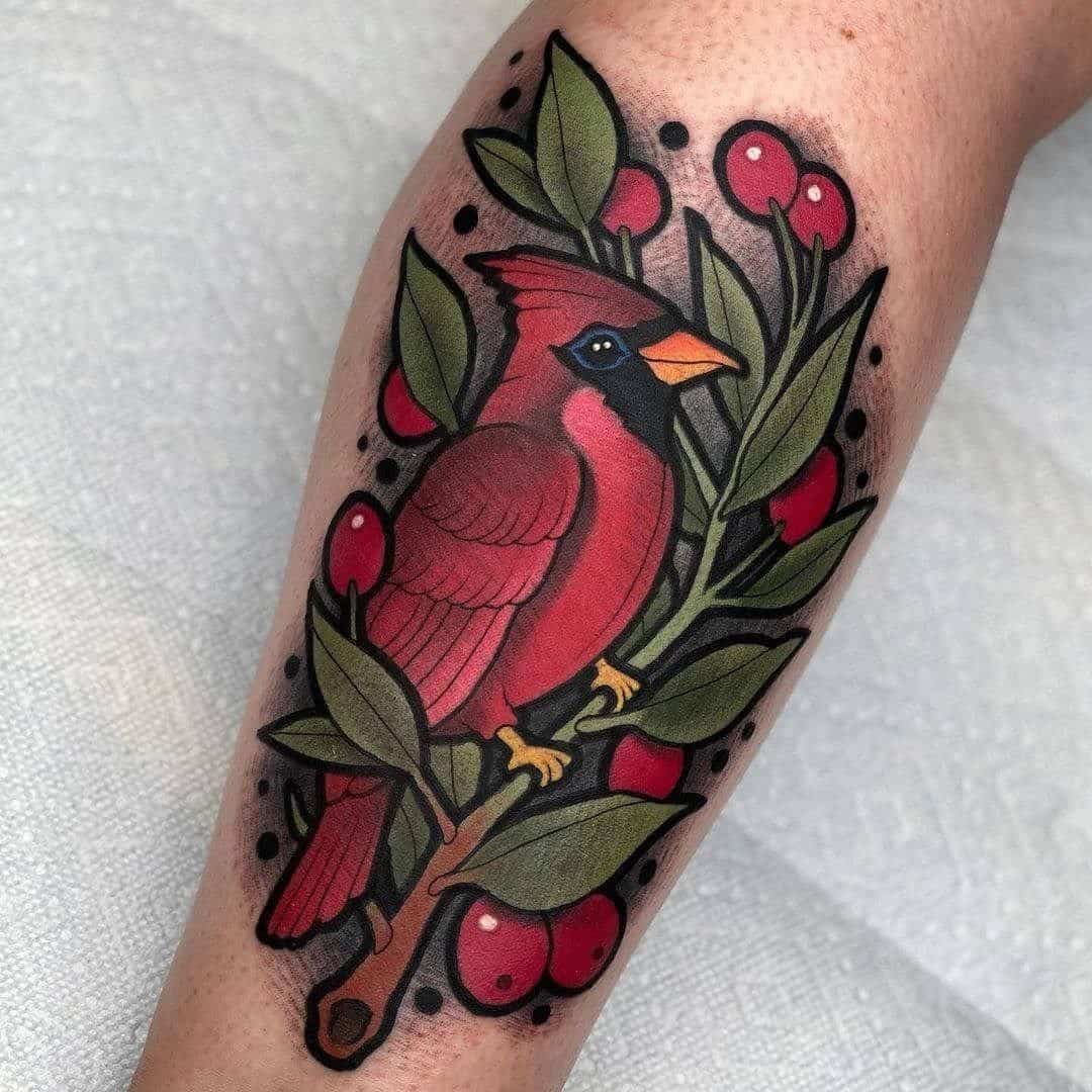 Cardinal Tattoo Ideas 18