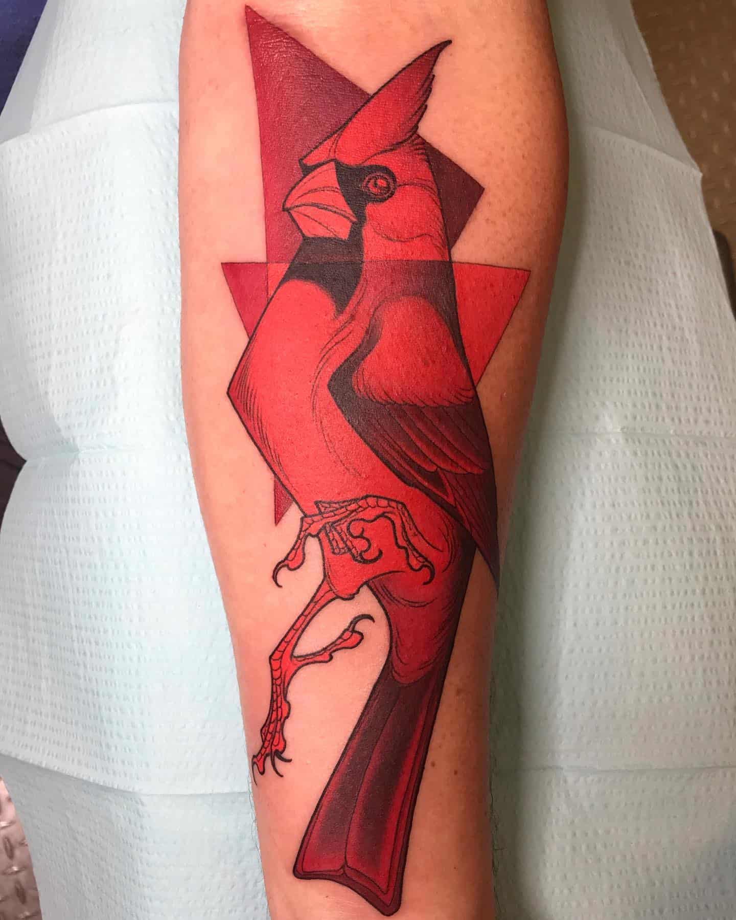 Cardinal Tattoo Ideas 25