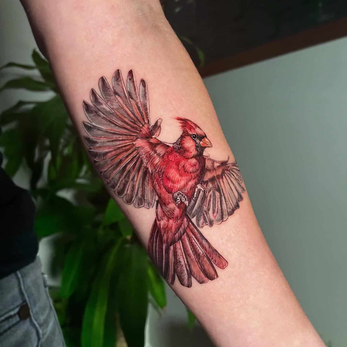 Cardinal Tattoo Ideas 26