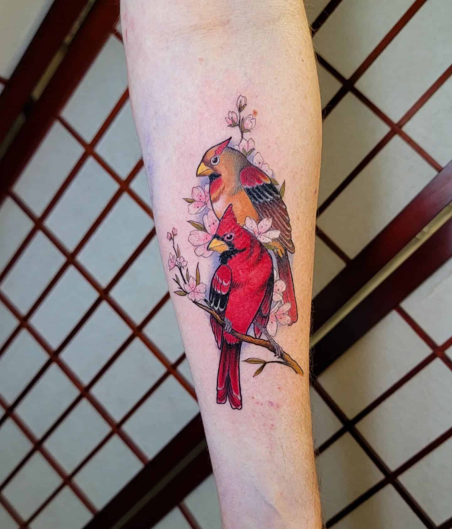 Cardinal Tattoo Ideas 44