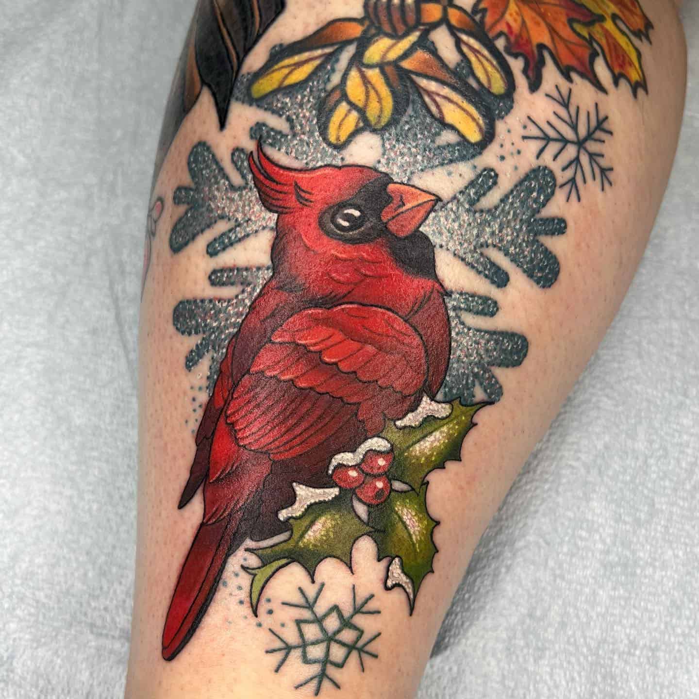 Cardinal Tattoo Ideas 51