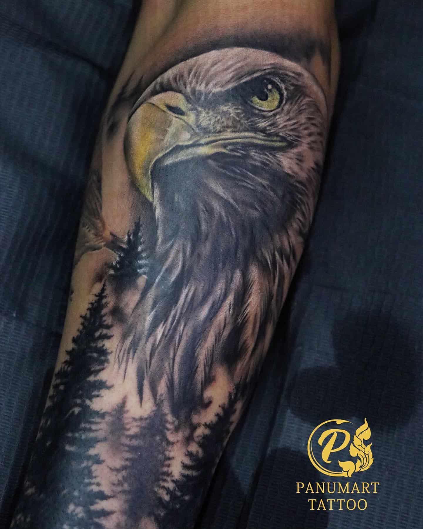 42 Perfect Eagle Tattoos For Leg - Tattoo Designs – TattoosBag.com