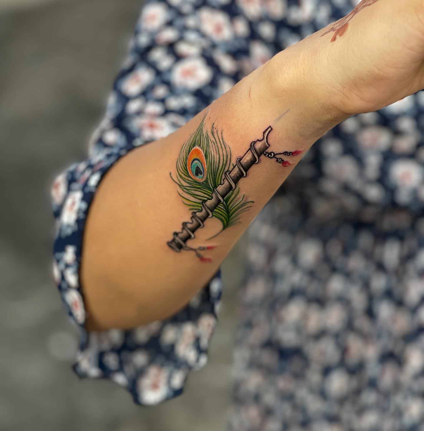 Naksh Tattoos - A feather tattoo is filled with meaning and often  represents the ideas of freedom, courage, bravery, and travel. Native  American and tribal cultures around the world have long used