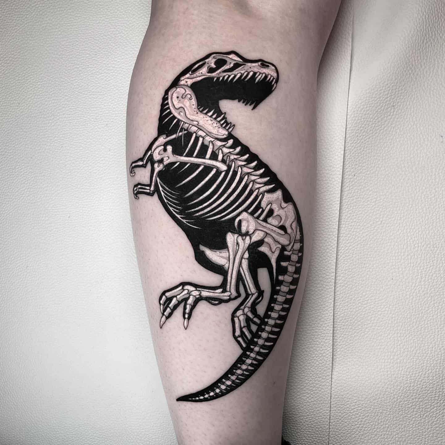 Tattoo uploaded by Unterstrich Tätowierungen • T-rex tattoo #t-Rex #dino # dinosaur #hamburg • Tattoodo