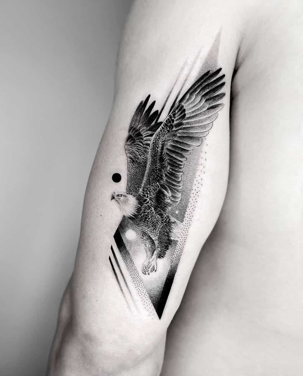 3D Eagle tattoo women at theYou.com