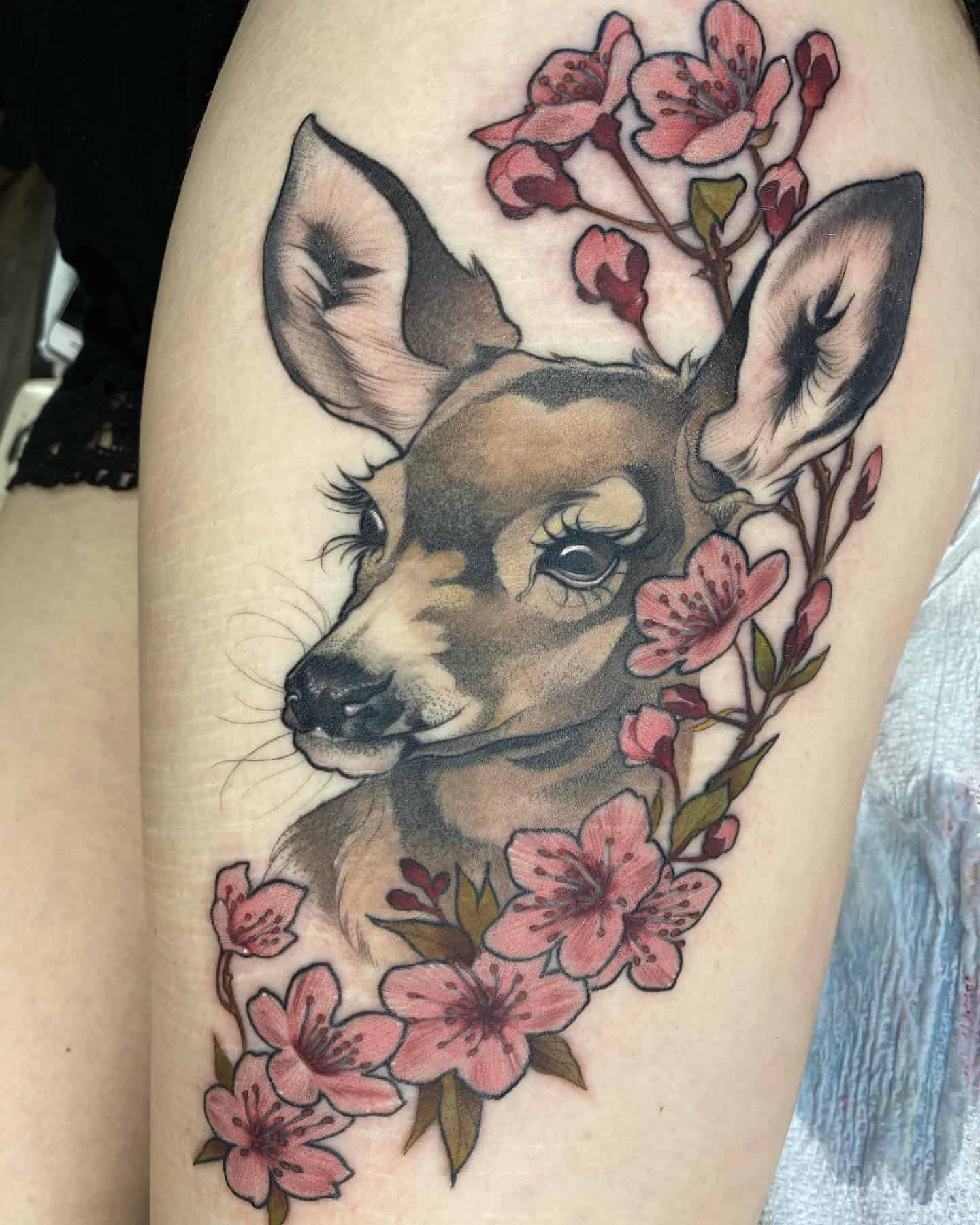 Deer Tattoo Ideas 23