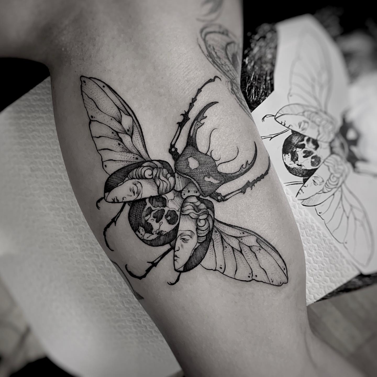 Scarab/Beetle Tattoo Ideas 3