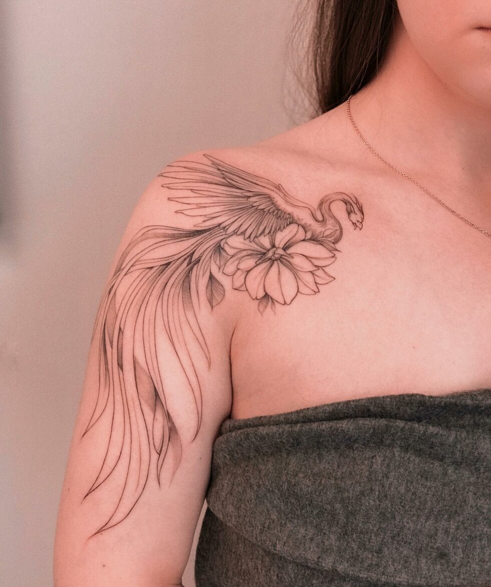 30 Firey Phoenix Tattoo Ideas for Men & Women in 2024