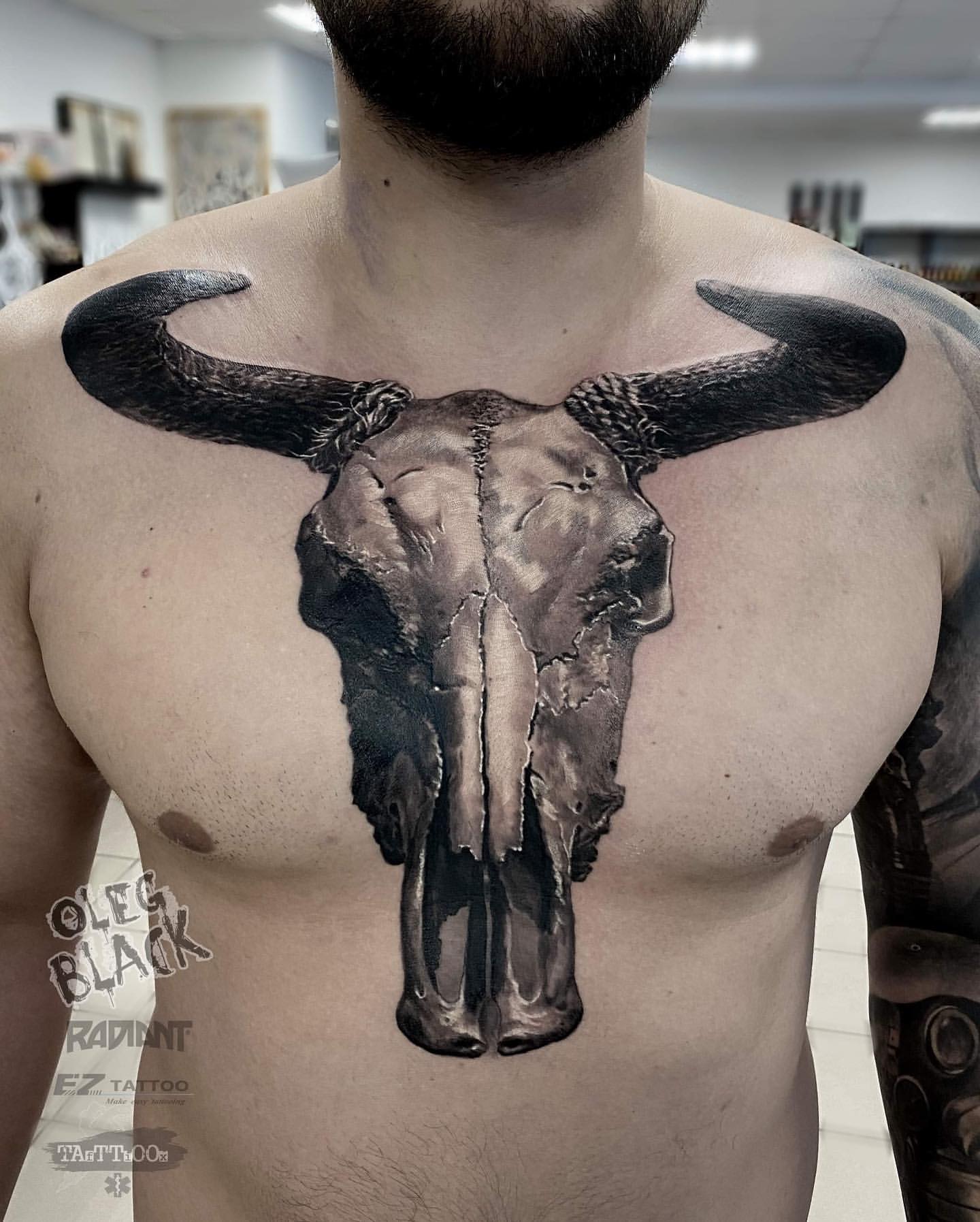 Bull Skull Tattoo Ideas 5
