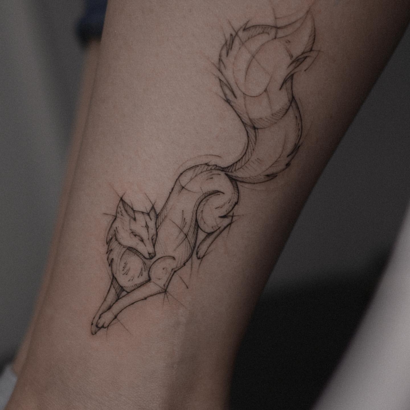Cute Fox Tattoo | InkStyleMag