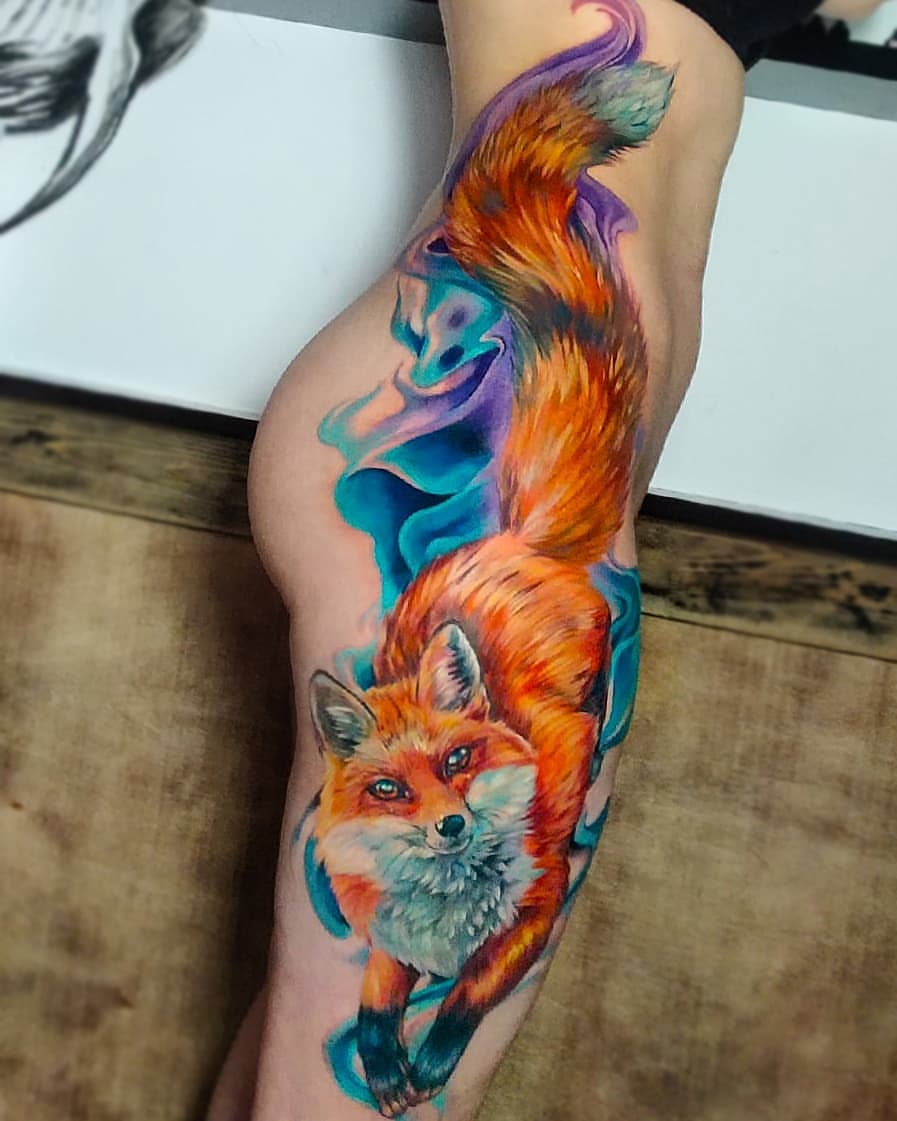 Fox Tattoo Ideas 14