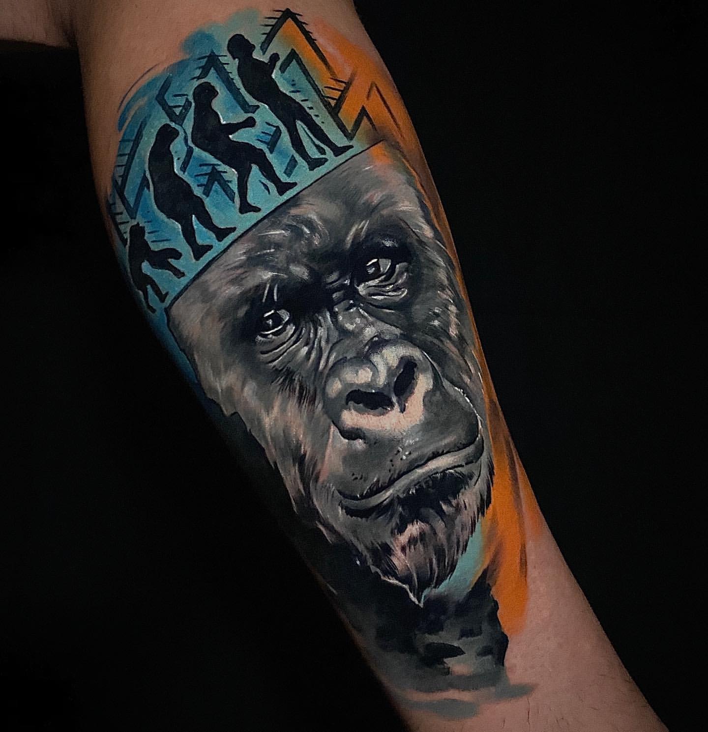 Gorilla Tattoo Ideas 20