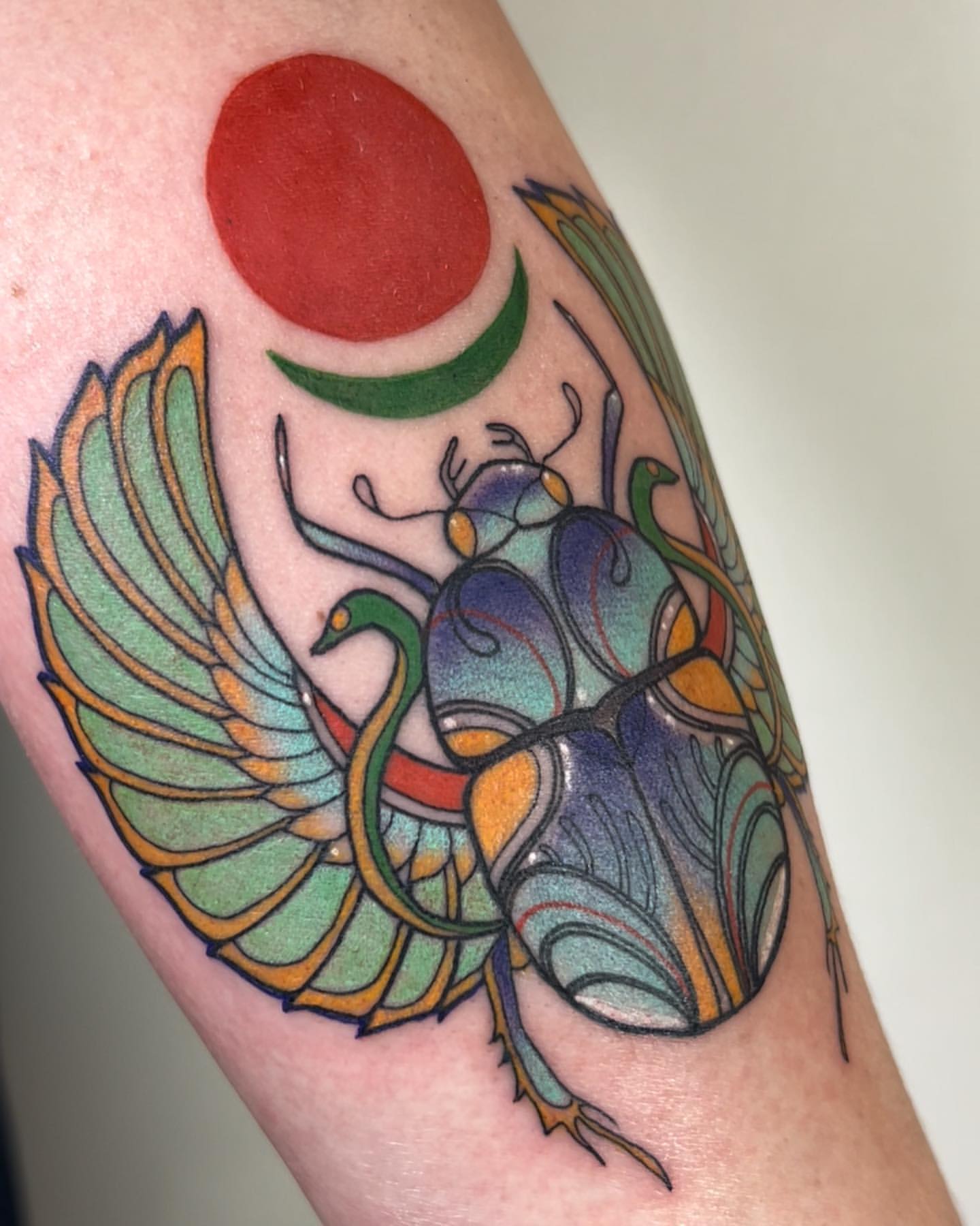 Scarab/Beetle Tattoo Ideas 16