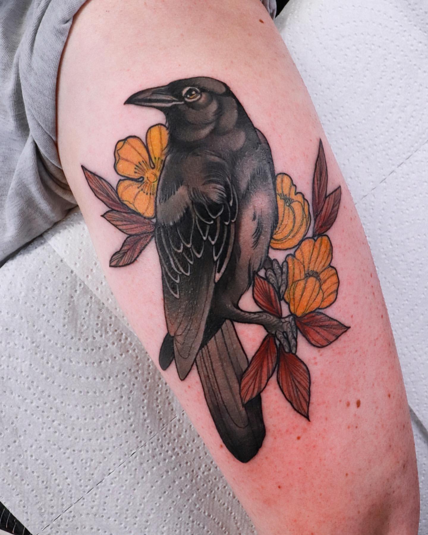 Raven Tattoo Ideas 5