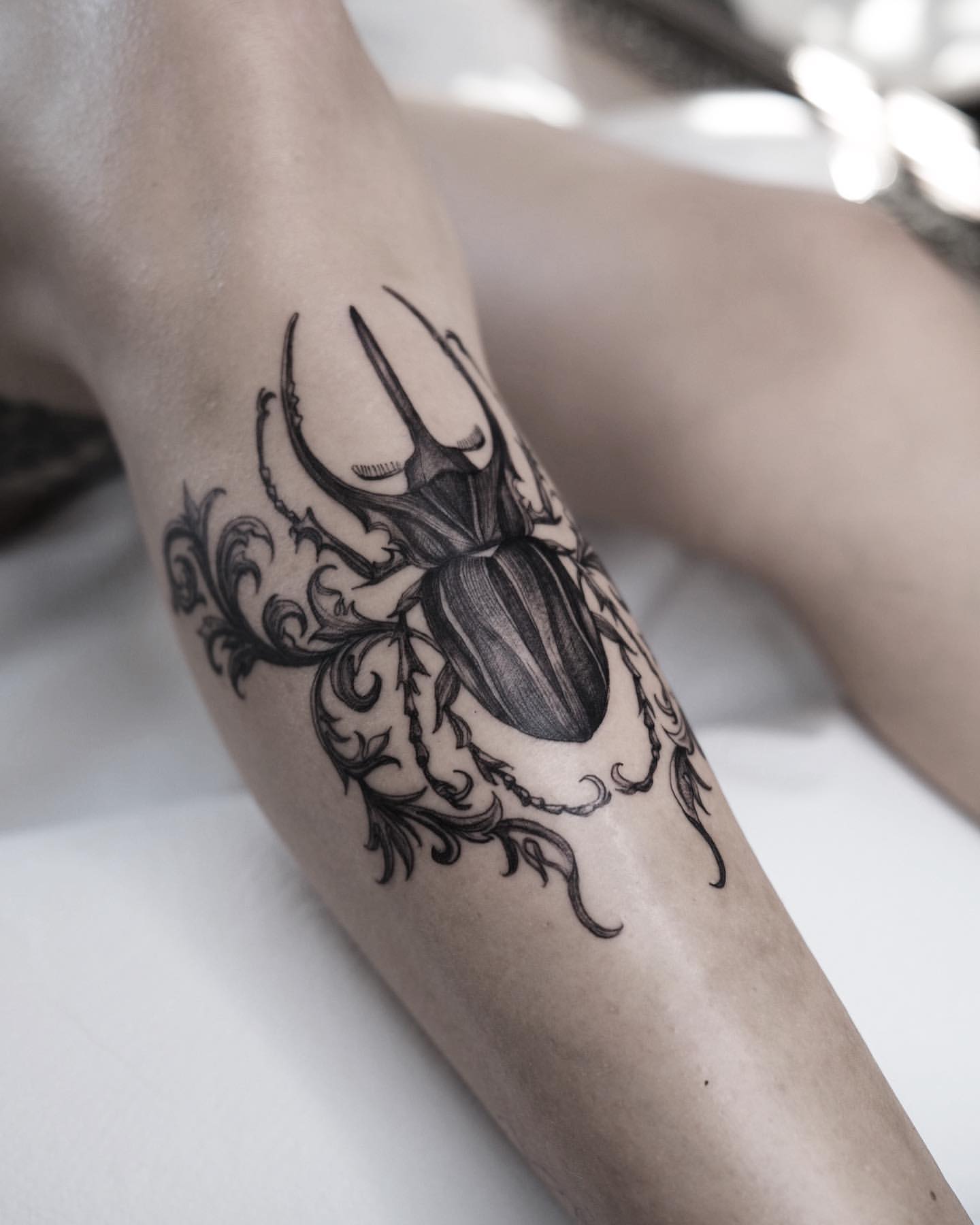 Scarab/Beetle Tattoo Ideas 22