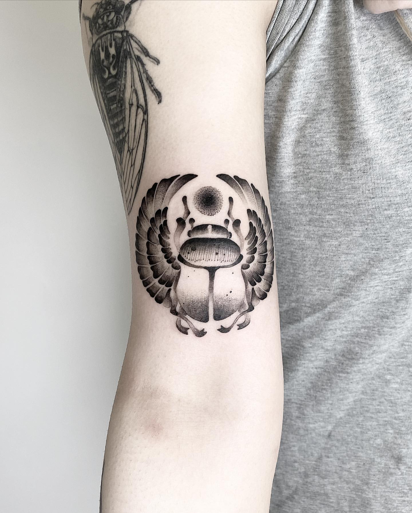 Scarab/Beetle Tattoo Ideas 24