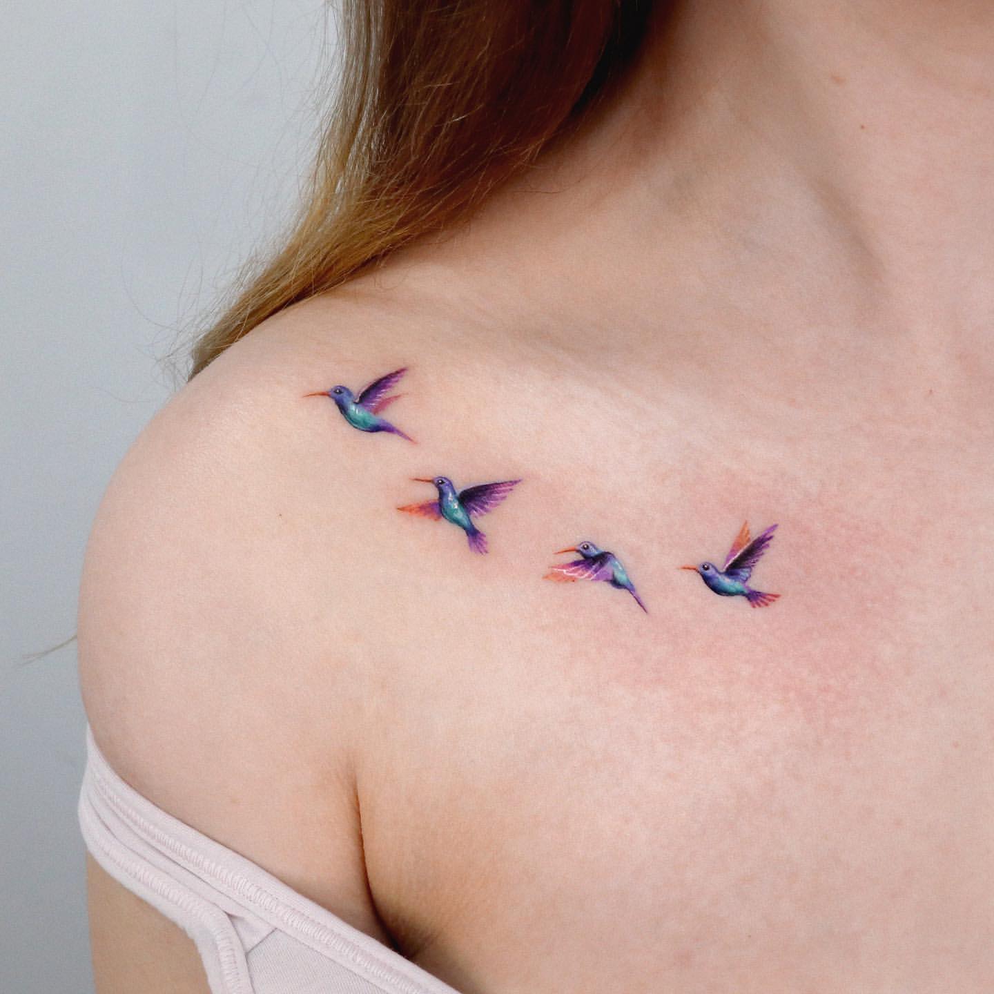 Hummingbird Tattoo Ideas 14
