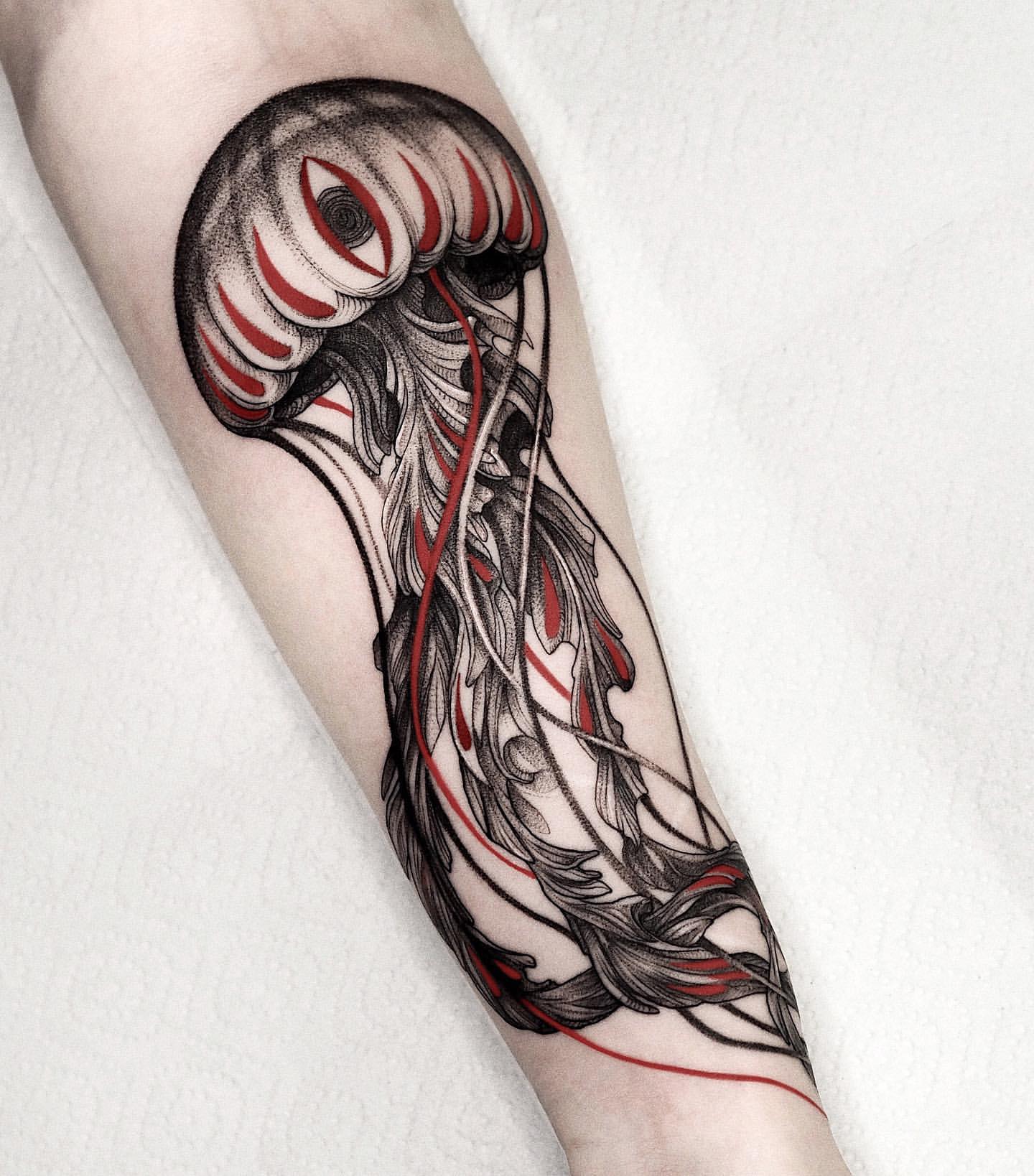 Update 74+ jellyfish watercolor tattoo best - thtantai2